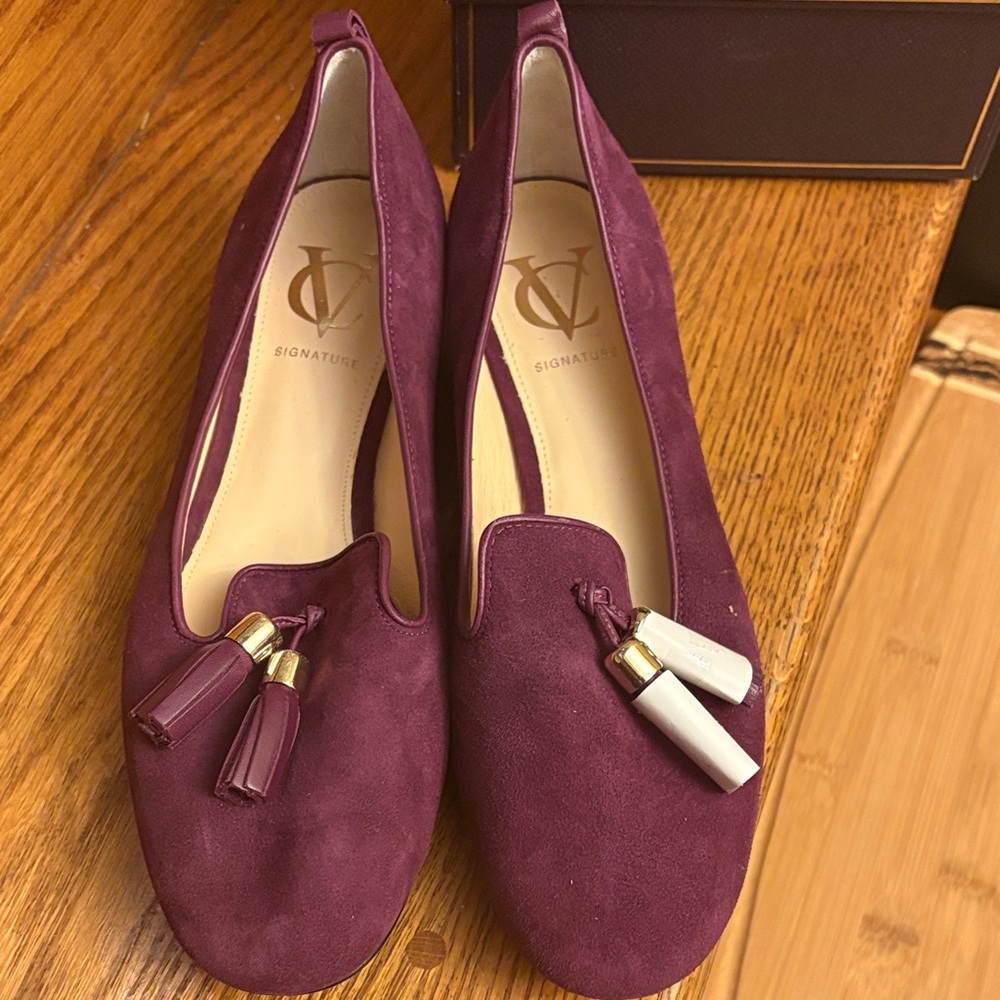 Vince Camuto Women's Purple Loafers with Tassels